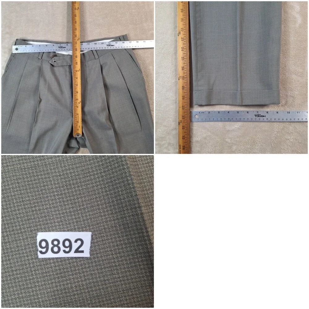 SHACK'S Suit Mens 40R Gray Check Single Vent 2 Btn 2 Piece 34x30 Formal USA